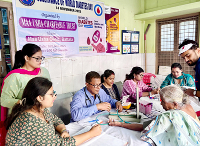 Maa Usha Charitable Trust organised health camp at Agartala on November 14.